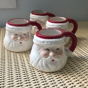 (4) santa coco / coffee mugs NWT 
Threshold - target